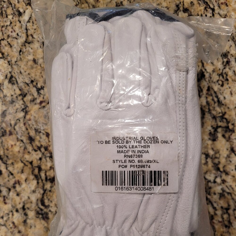 Pack of 12 Industrial Gloves. XL